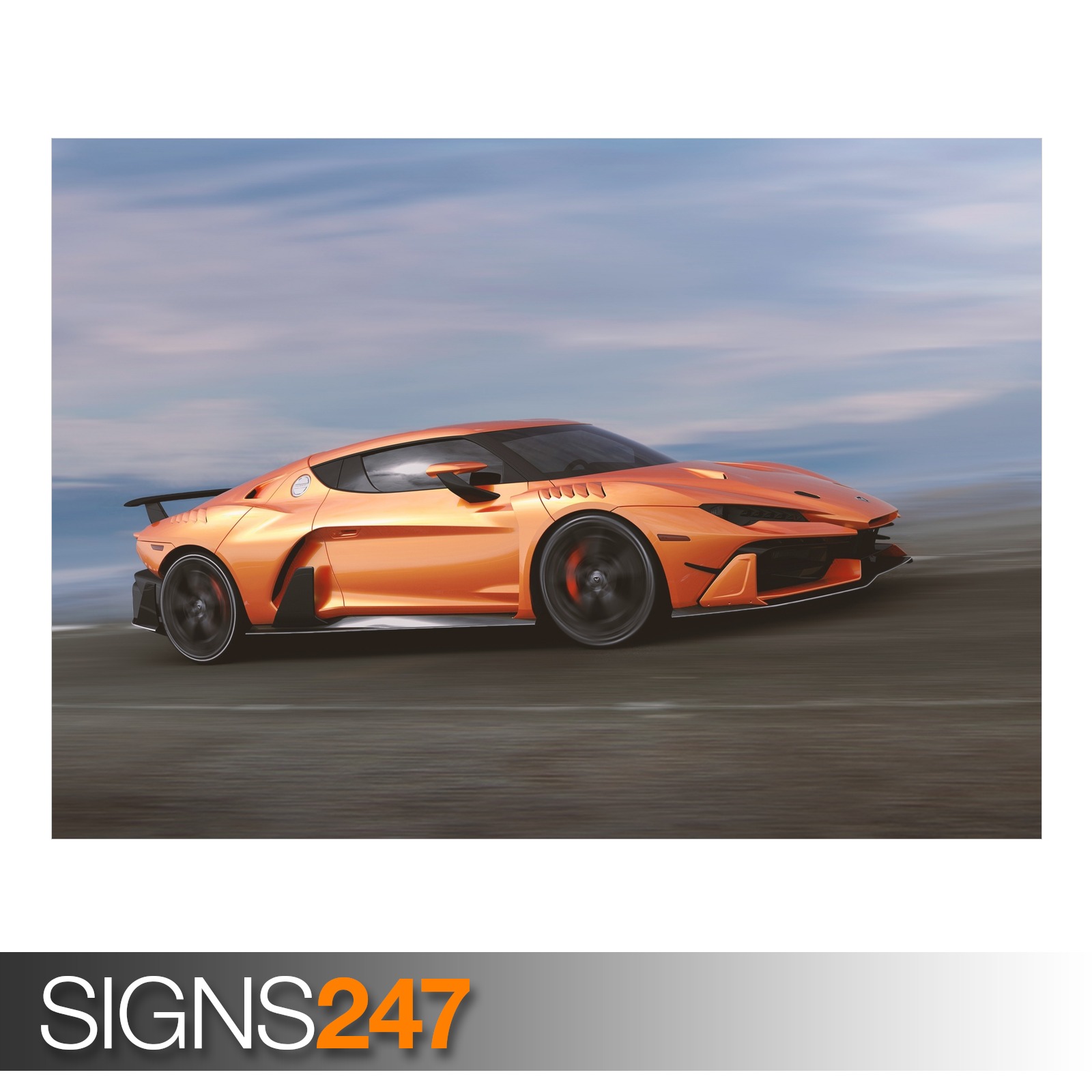 Photo Picture Poster Print Art A0 A1 A2 A3 A4 CAR POSTER AD755 FANTASY CAR