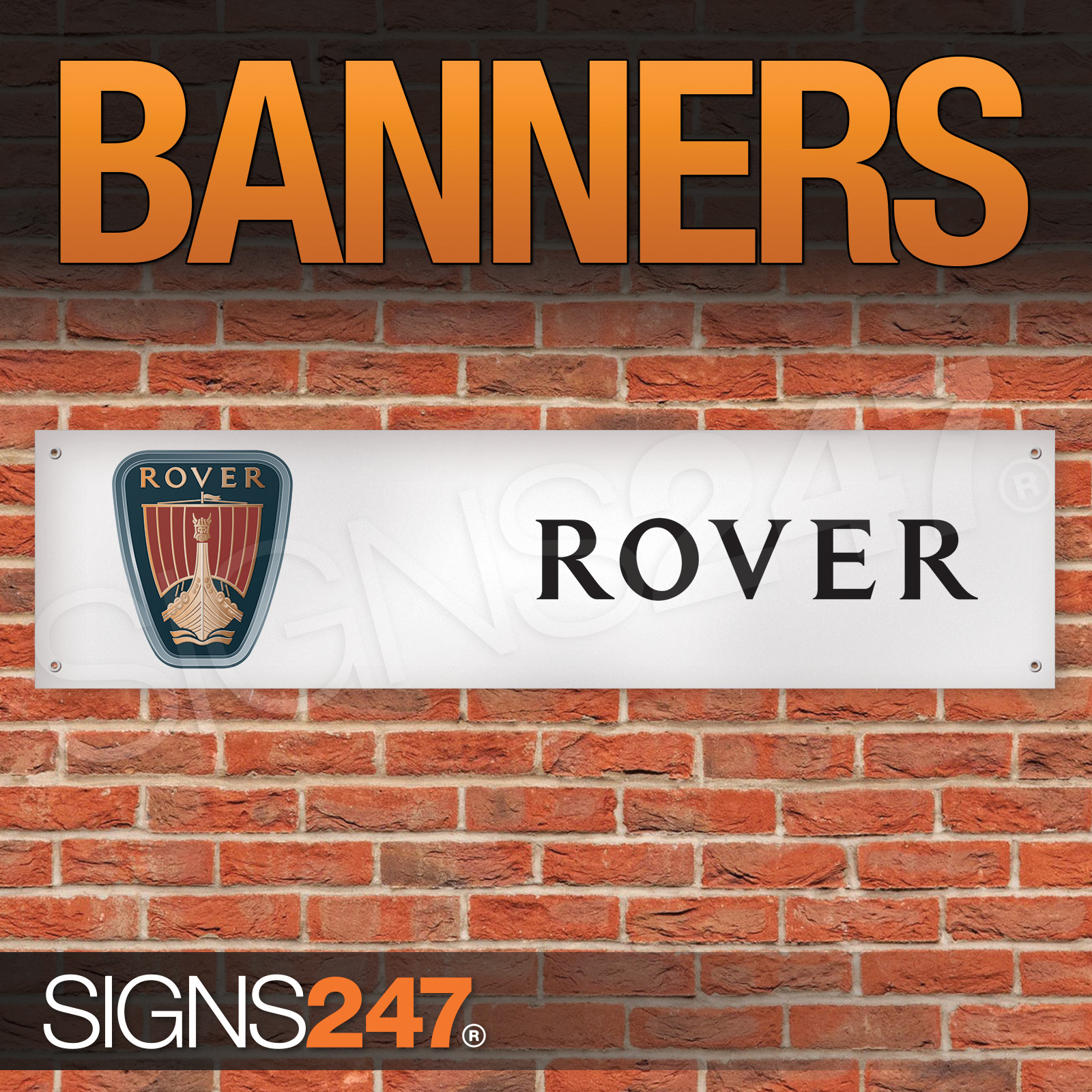 Rover Cars Garage Banner PVC Sign Display Motorsport eBay